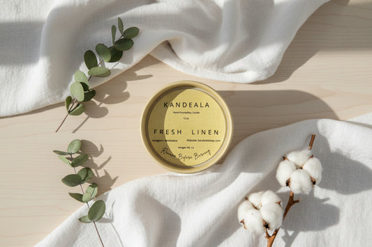 Fresh Linen Soy Candle – Clean Comfort & Everyday Calm