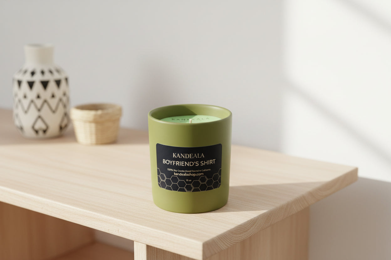 Boyfriend’s Shirt Soy Candle - Soft, Familiar Comfort