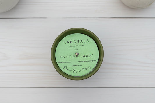 Hunting Lodge Soy Candle - Rustic Woods & Lodge Atmosphere