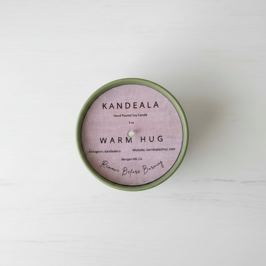 Warm Hug Soy Candle (5 oz) - Cozy Comfort & Calming Atmosphere
