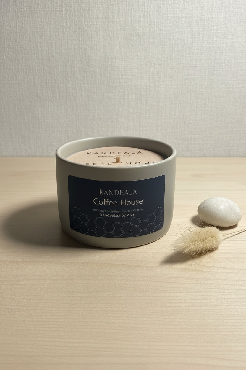 Coffee House Soy Candle (5 oz) - Warm Café Atmosphere