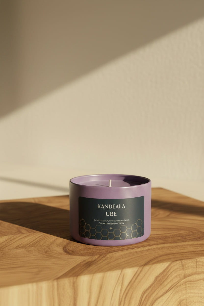 Ube Soy Candle (5 oz) - Sweet & Creamy Purple Yam Scent
