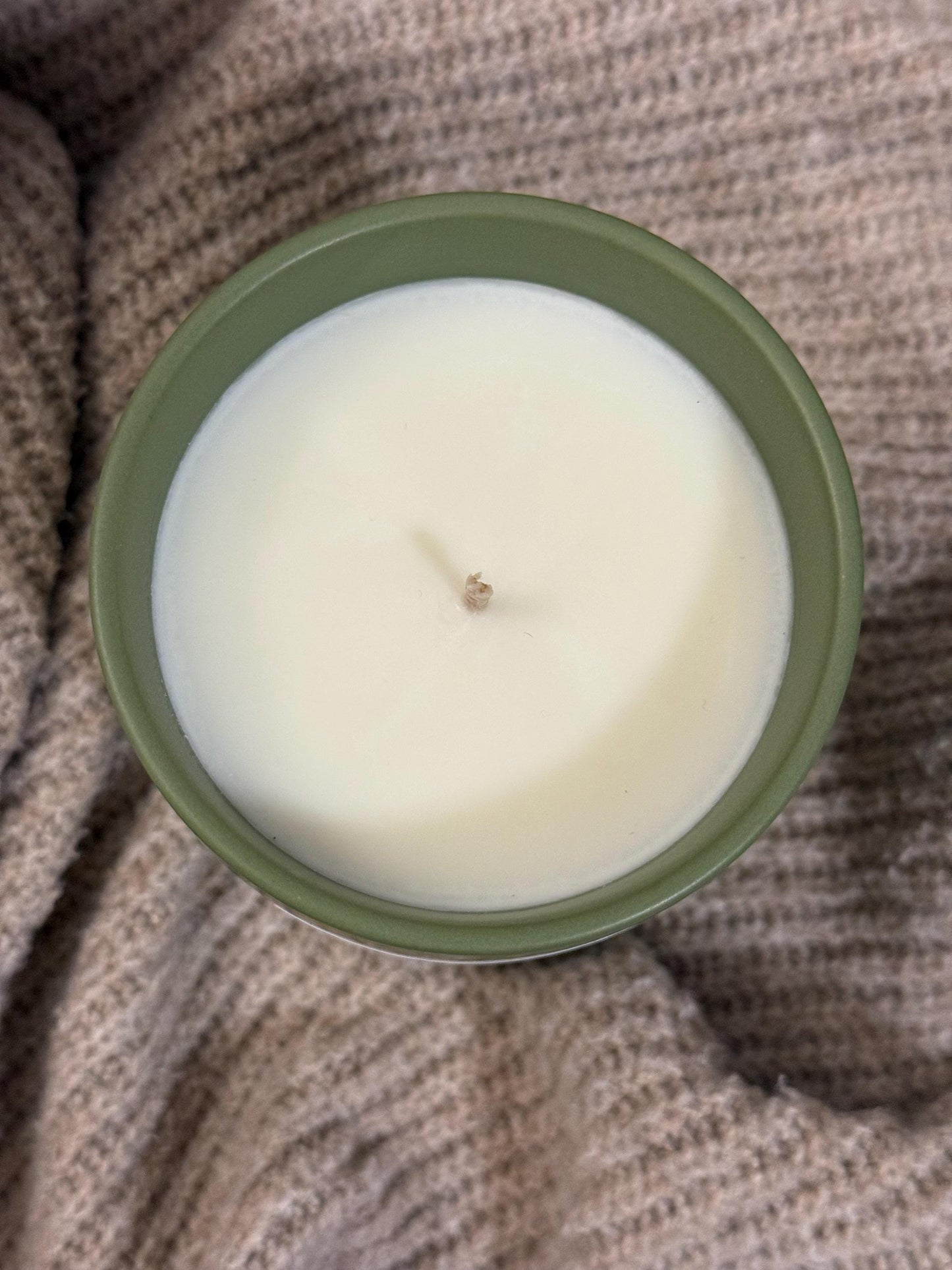 Cabin Retreat 12 oz - hand poured soy candle, gift for him, gift for her, birthday gift, beautiful and reusable ceramic jar,