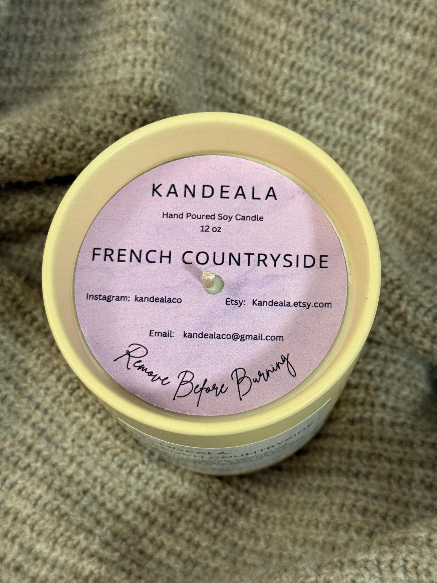 French Countryside- gift for her, gift for him, Mother's Day gift, birthday gift, housewarming gift, candle for meditation