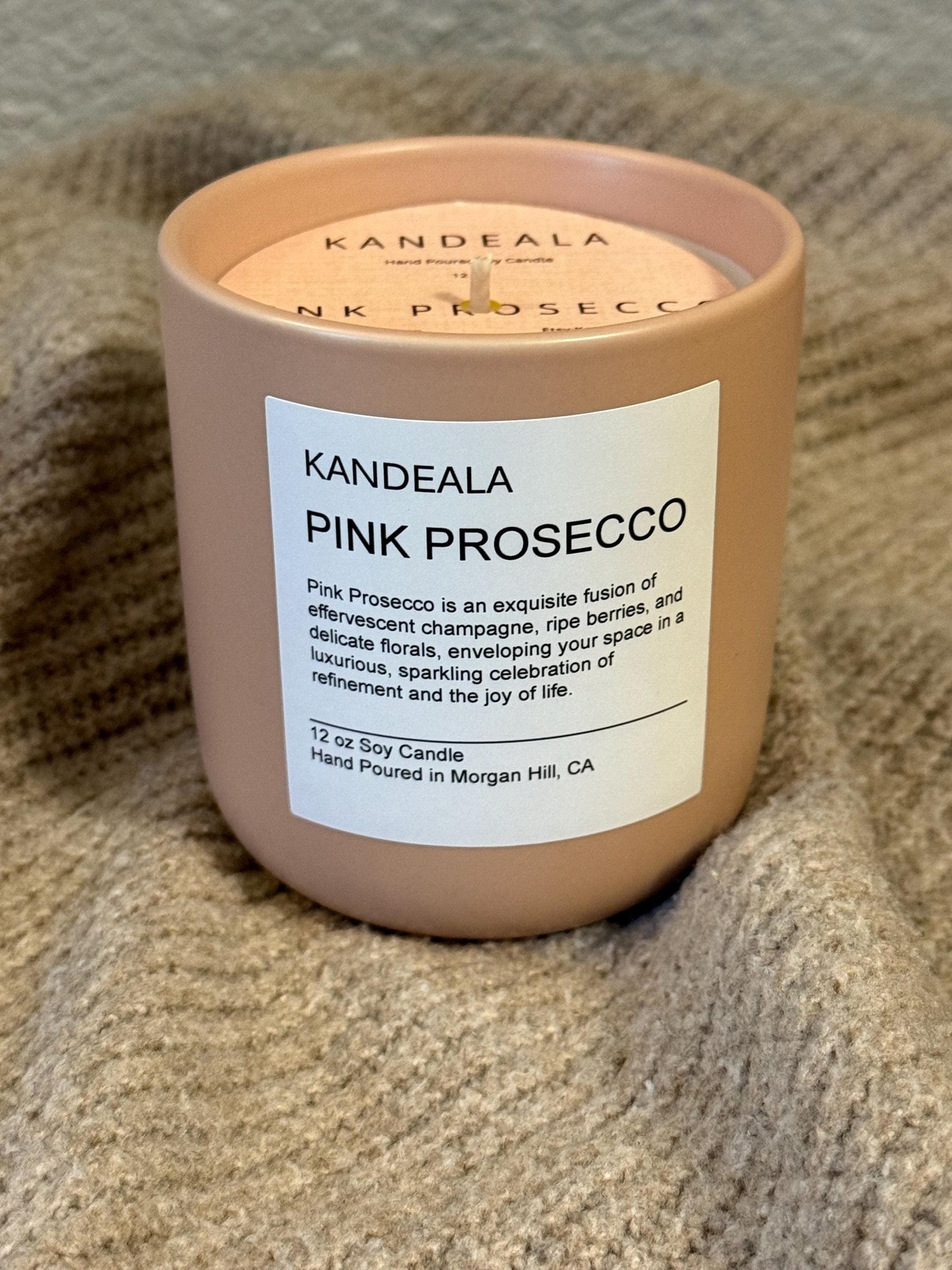 Pink Prosecco scented candle