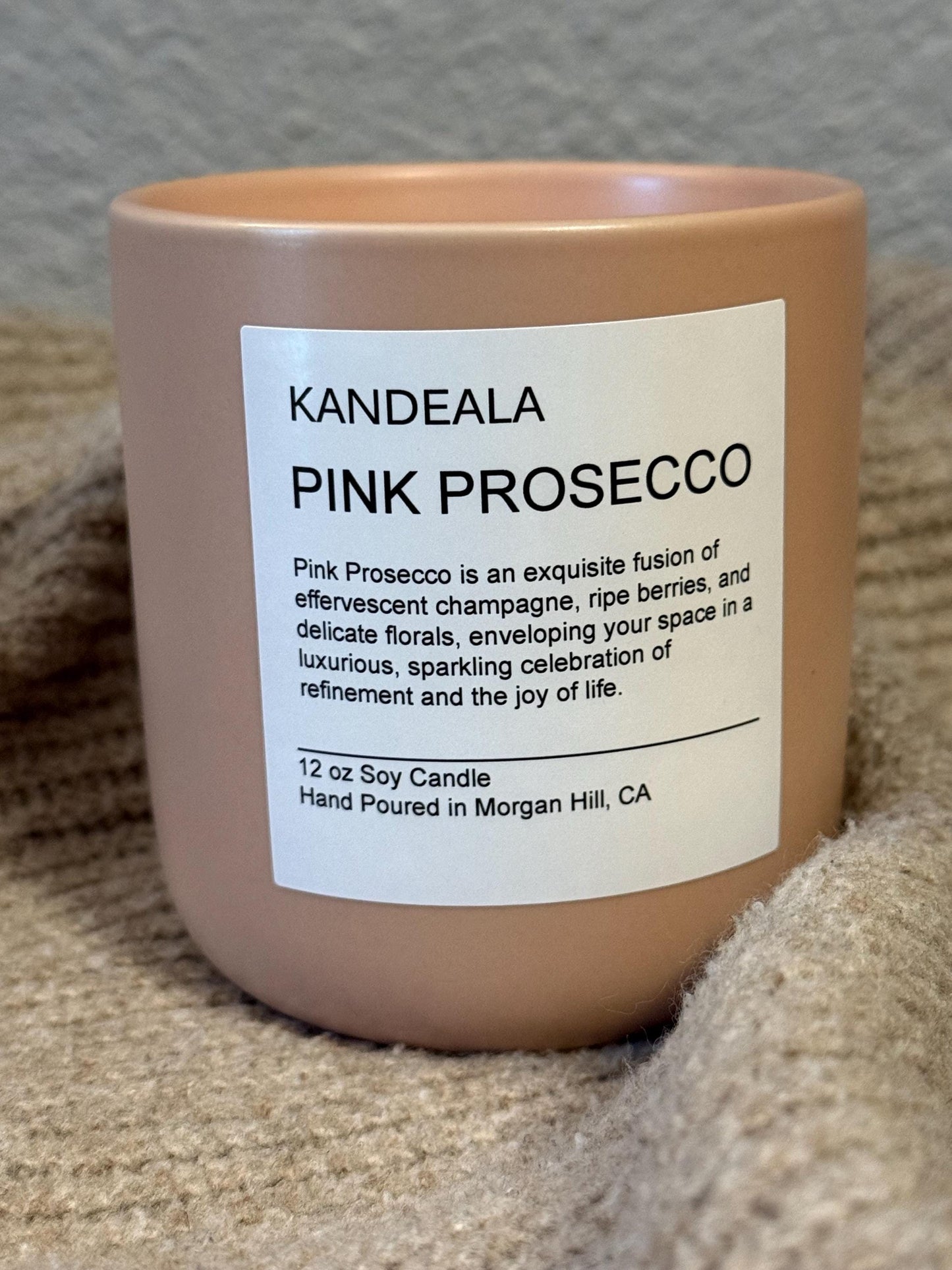 Pink Prosecco scented candle