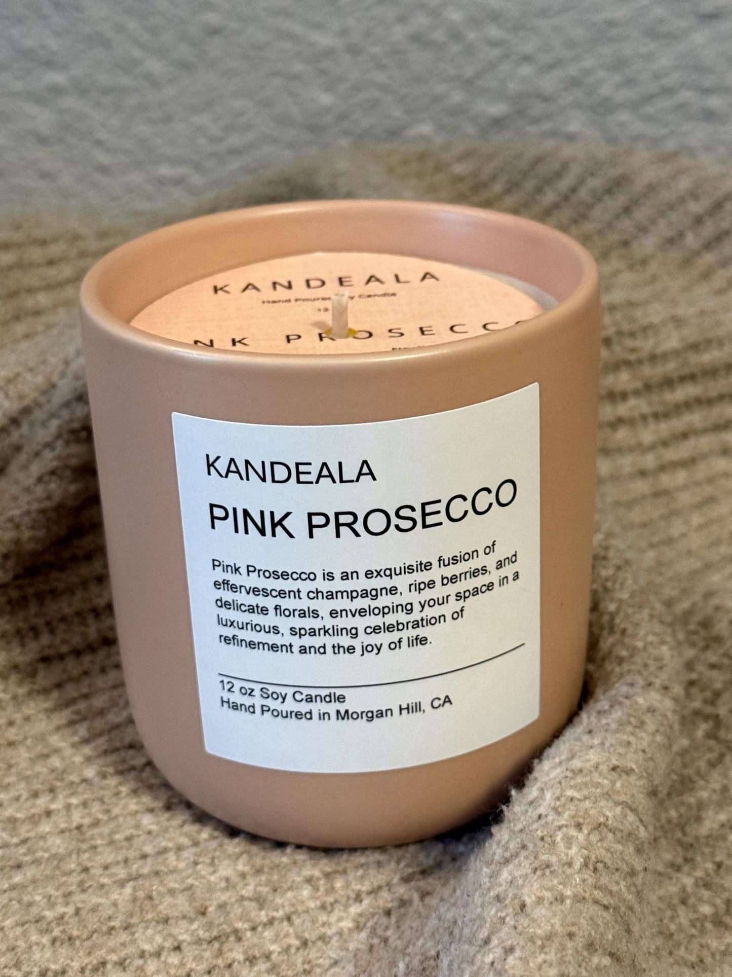 Pink Prosecco scented candle