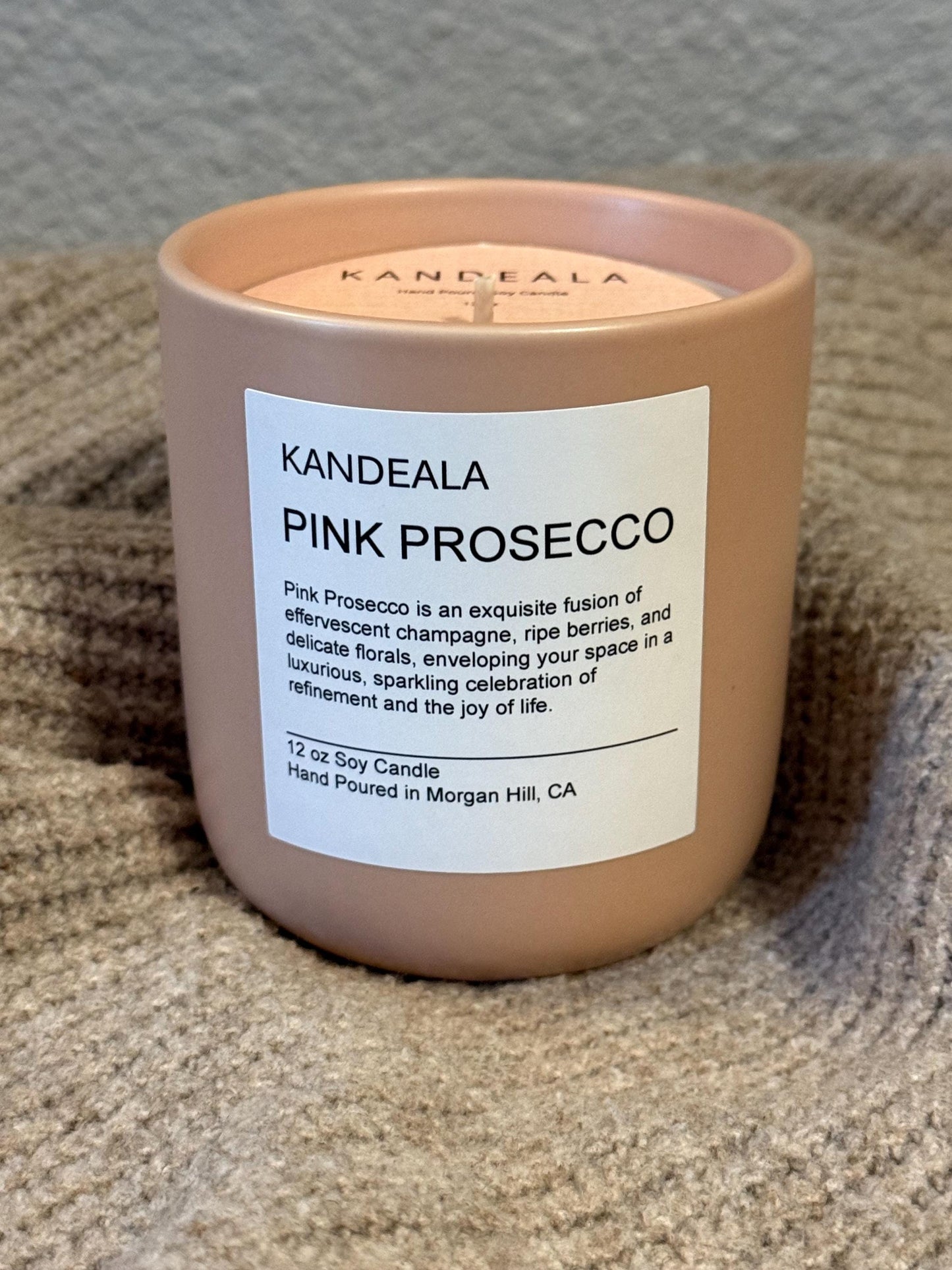 Pink Prosecco scented candle