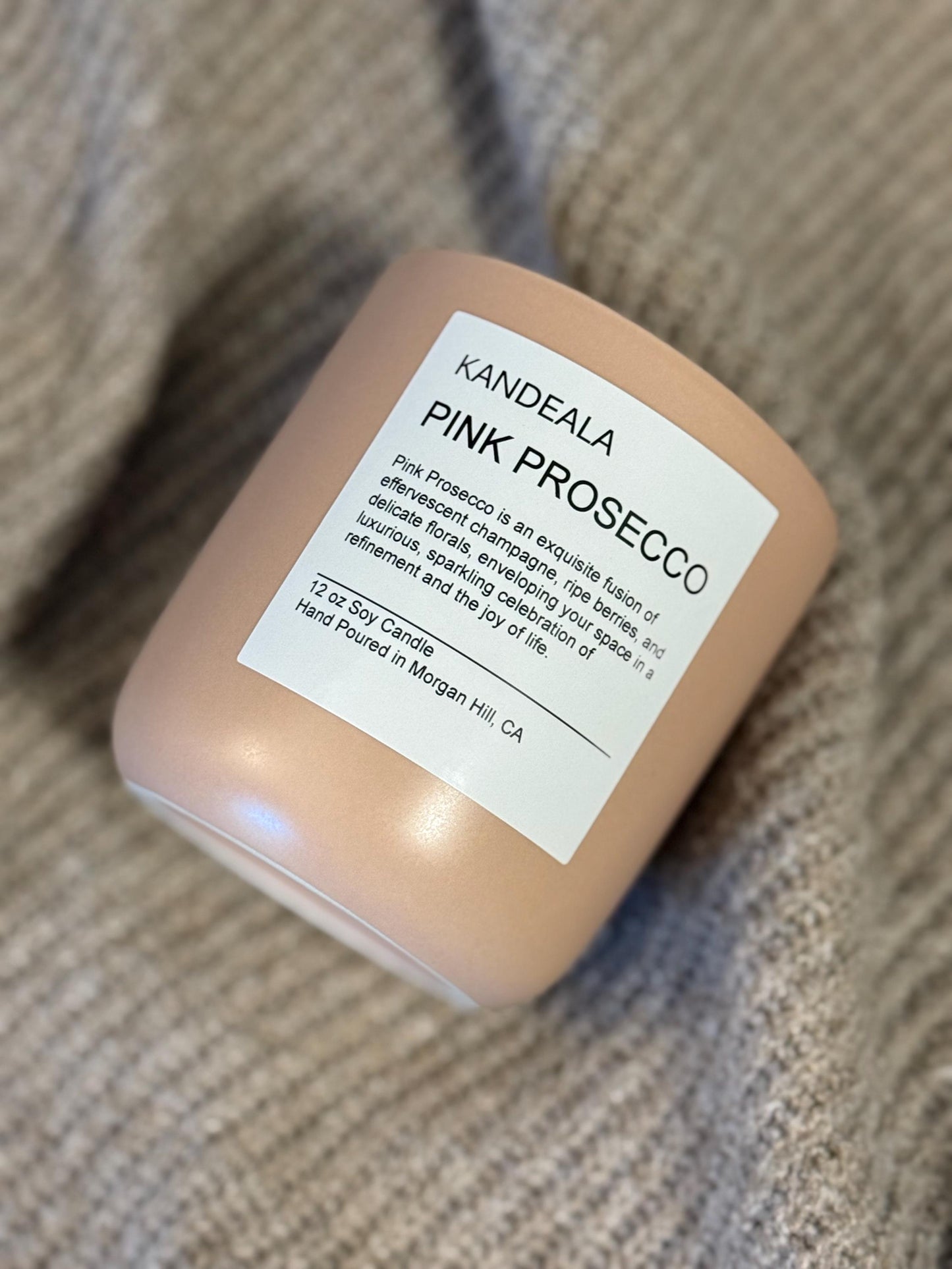 Pink Prosecco scented candle