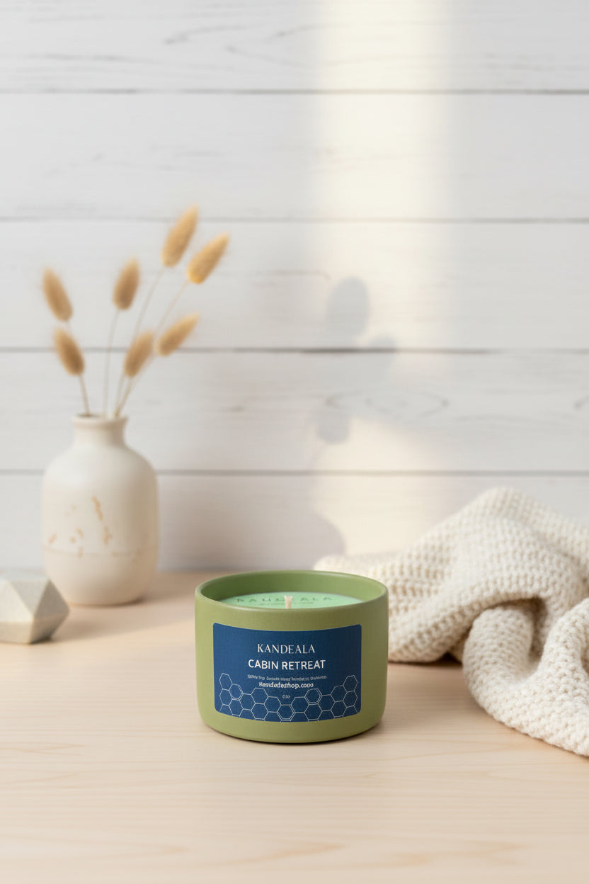 Cabin Retreat Soy Candle (5 oz) -  Cozy Woodland Escape