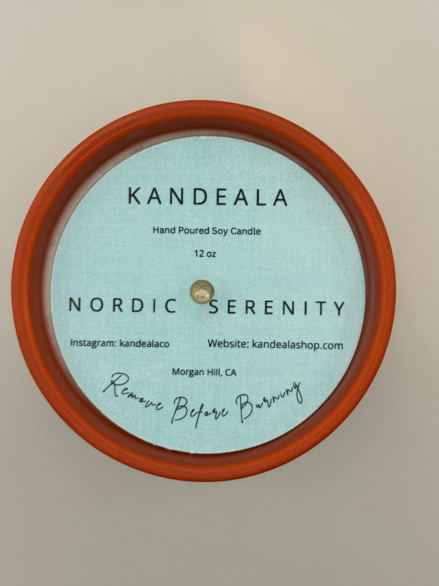 Nordic Serenity Soy Candle – Tranquil Coastal Air & Scandinavian Calm