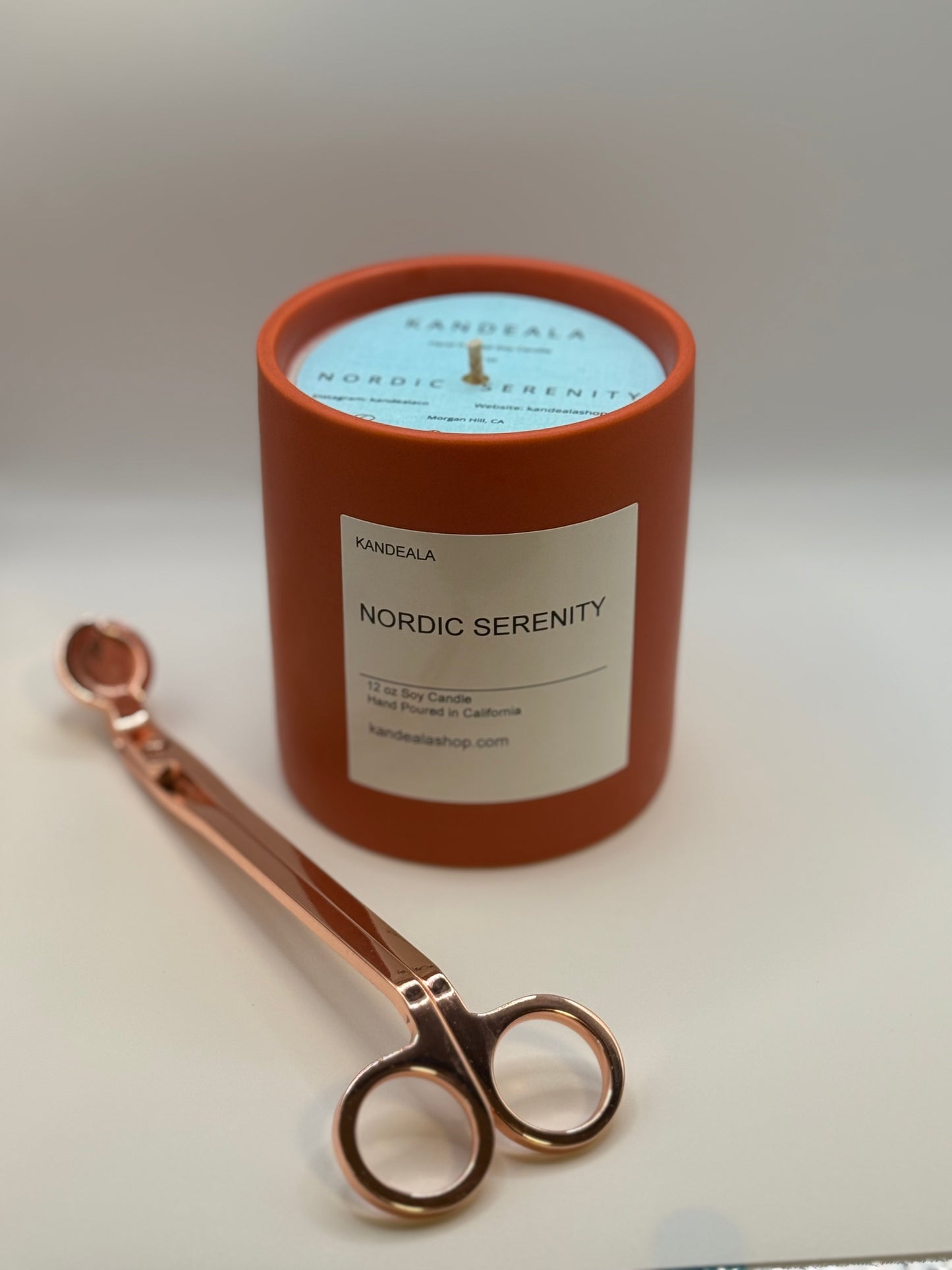 Nordic Serenity Soy Candle – Tranquil Coastal Air & Scandinavian Calm