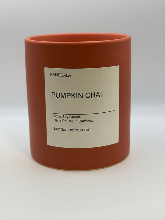 Pumpkin Chai Soy Candle – Warm Autumn Comfort & Cozy Home Vibes