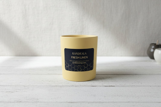 Fresh Linen Soy Candle – Clean Comfort & Everyday Calm