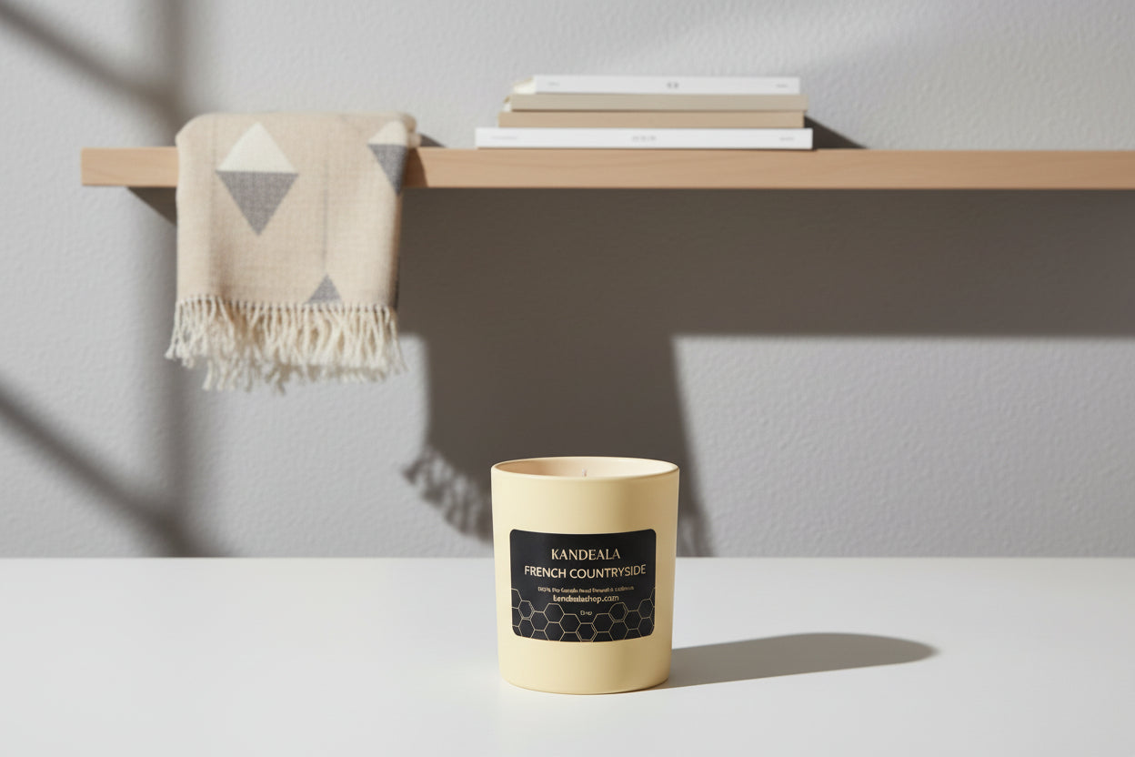 French Countryside Soy Candle - Calming Lavender & Soft Vanilla Scent
