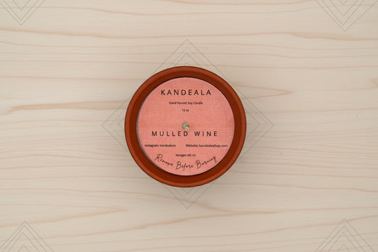 Mulled Wine Soy Candle - Warm Spiced Winter Scent