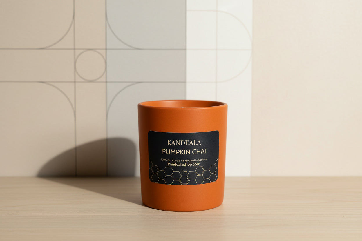 Pumpkin Chai Soy Candle – Warm Autumn Comfort & Cozy Home Vibes