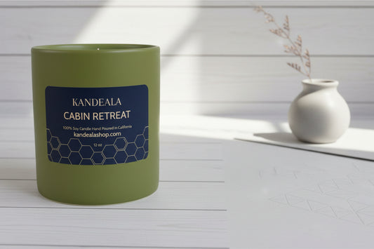 Cabin Retreat Soy Candle - Cozy Woodland Escape