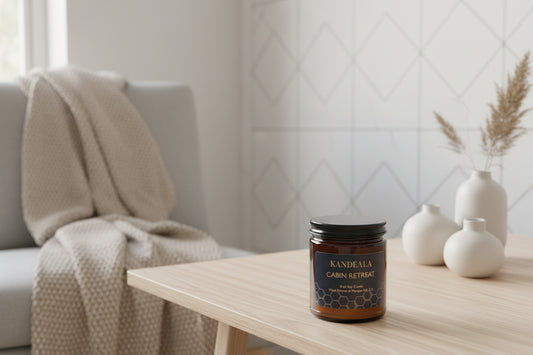 Cabin Retreat Soy Candle (8 oz) Cozy Woodland Escape