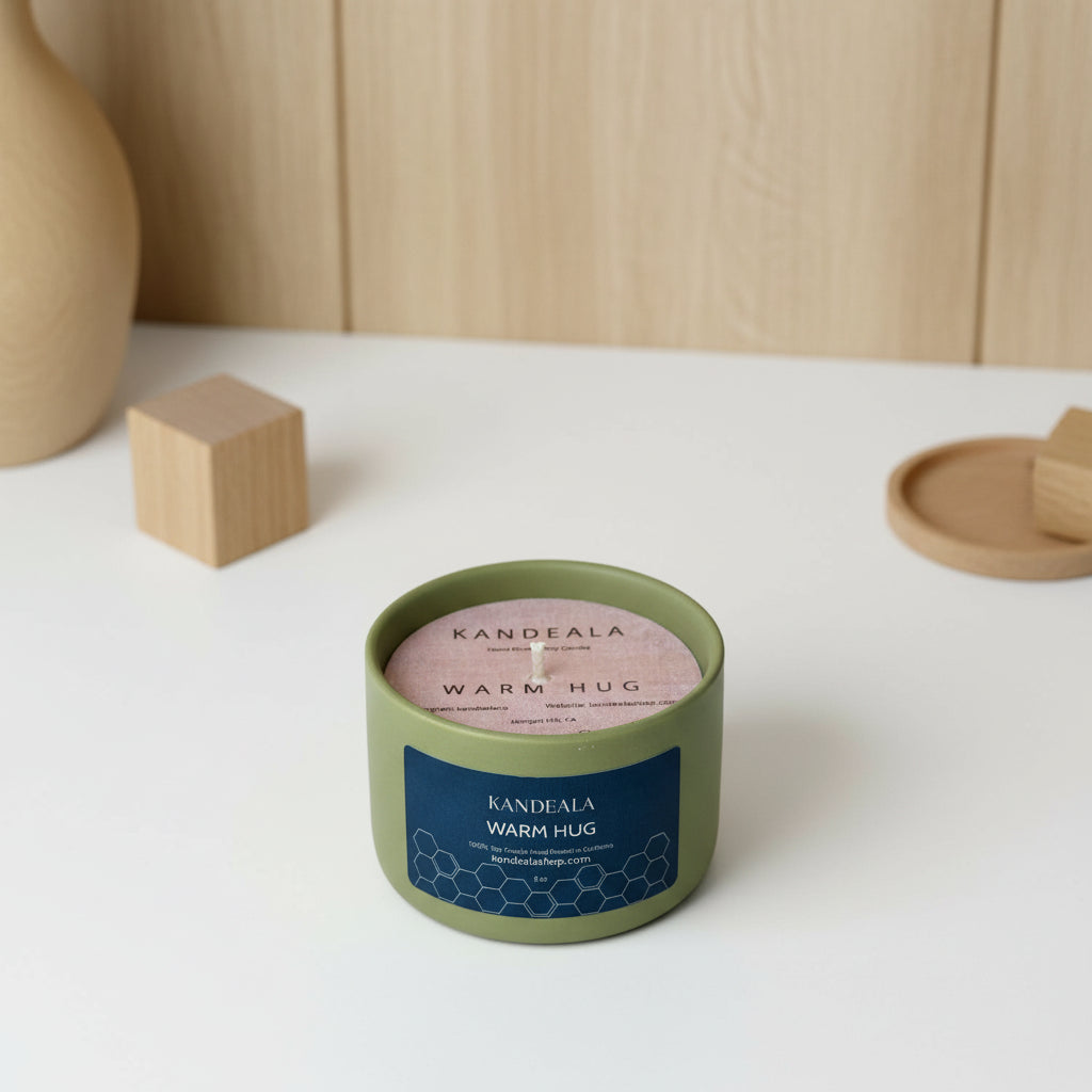 Warm Hug Soy Candle (5 oz) - Cozy Comfort & Calming Atmosphere