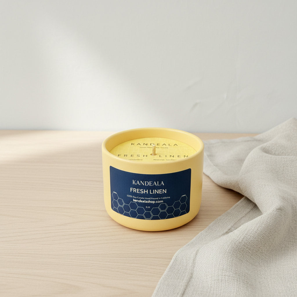 Fresh Linen Soy Candle (5 oz) -  Clean Comfort & Everyday Calm