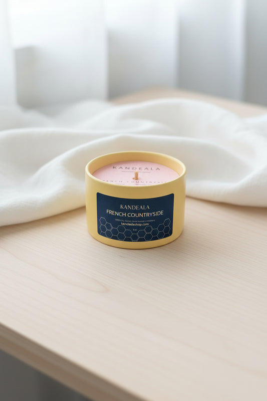 French Countryside Soy Candle (5 oz) - Calming Lavender & Soft Vanilla Scent