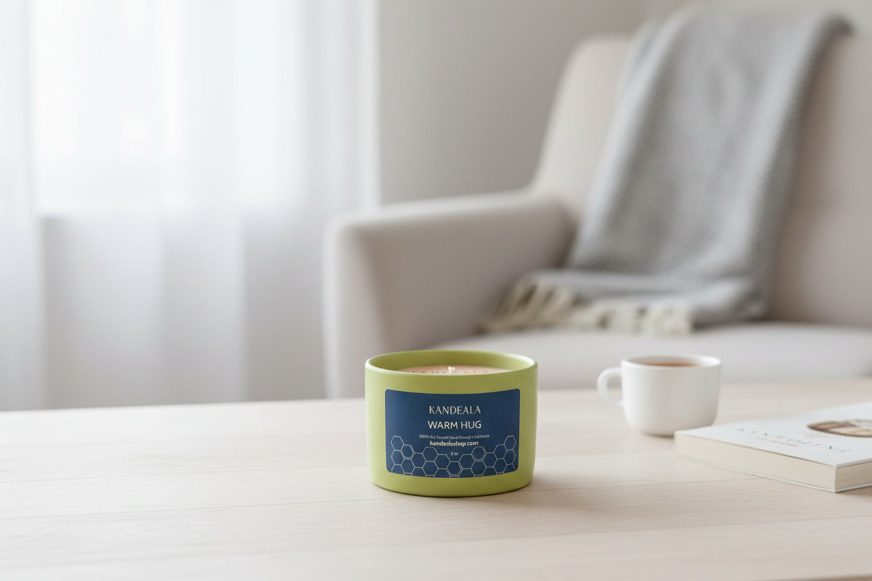 Warm Hug Soy Candle (5 oz) - Cozy Comfort & Calming Atmosphere