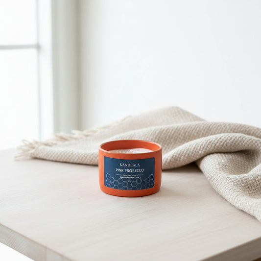 Pink Prosecco Soy Candle (5 oz) - Elegant Sparkling Citrus Scent