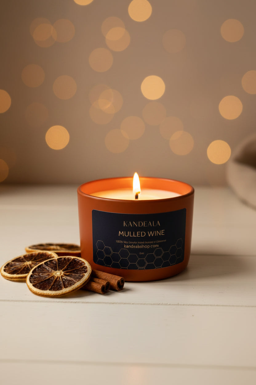 Mulled Wine Soy Candle (5 oz) - Warm Spiced Winter Scent