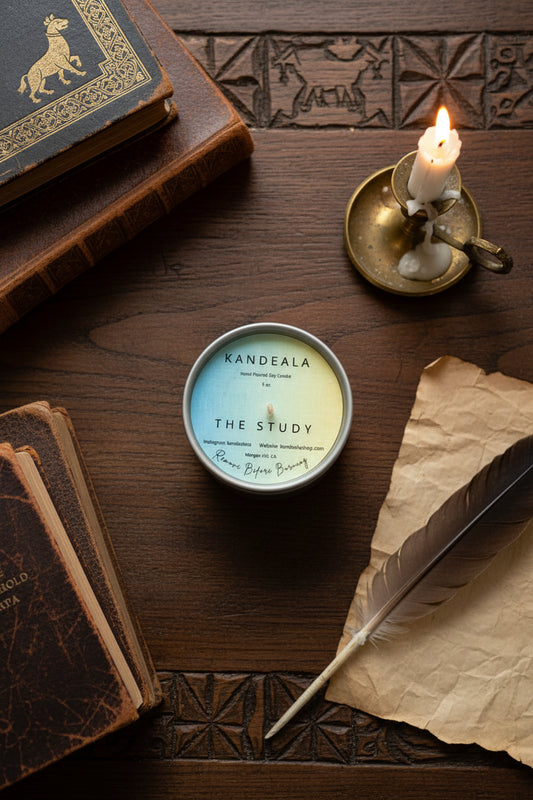 The Study Soy Candle (5 oz) - Old World Study Atmosphere