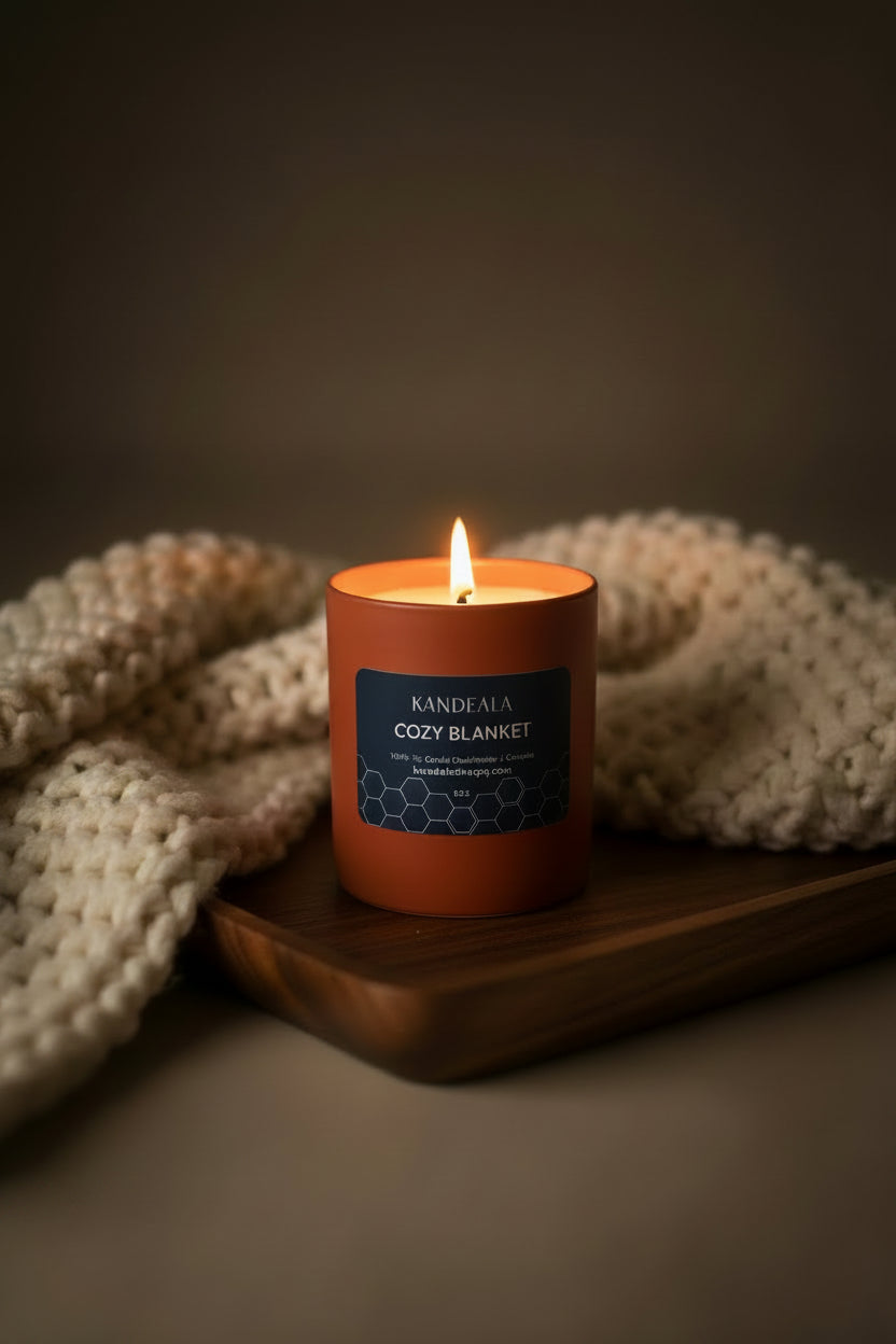 Cozy Blanket Soy Candle (12 oz) - Wrapped in warmth — comfort you can light.