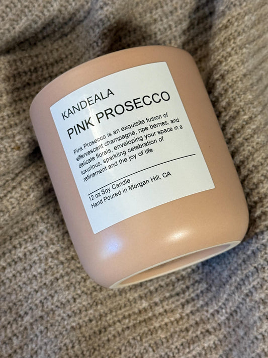 Pink Prosecco scented candle