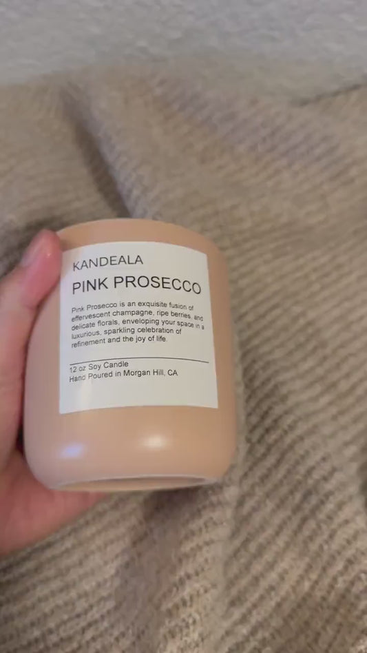 Pink Prosecco scented candle